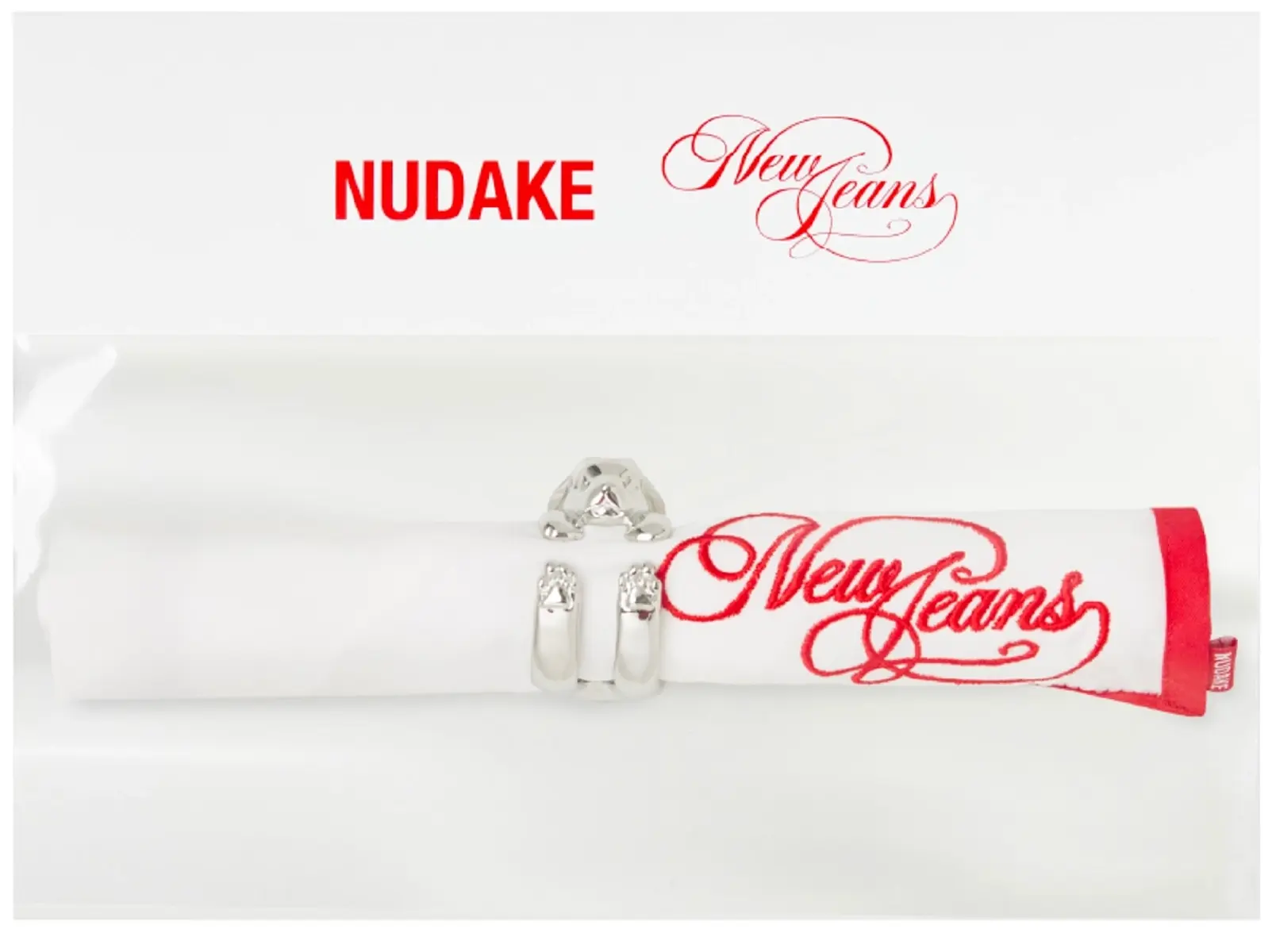 newjeans公式 NUDAKE NAPKIN & HOLDER&ケーキナイフ Newjeans Collaboration | NUDAKE